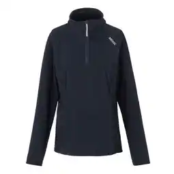 Decathlon Geweldige Outdoor Dames Montes Half Zip Fleece Top (Marine / Zwart) aanbieding