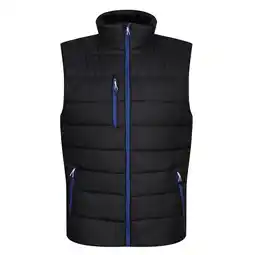 Decathlon Thermische bodywarmer voor heren (Zwart/Nieuw Royal) aanbieding