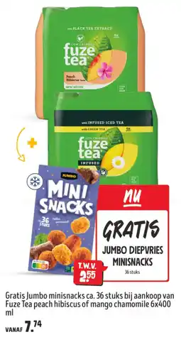 Jumbo Fuze Tea peach hibiscus of mango chamomile aanbieding