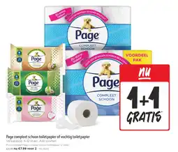 Jumbo Page compleet schoon toiletpapier of vochtig toiletpapier aanbieding