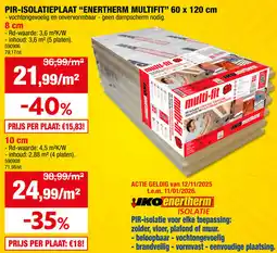 Hubo Pir-isolatieplaat enertherm multifit aanbieding