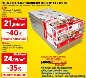 Pir-isolatieplaat enertherm multifit