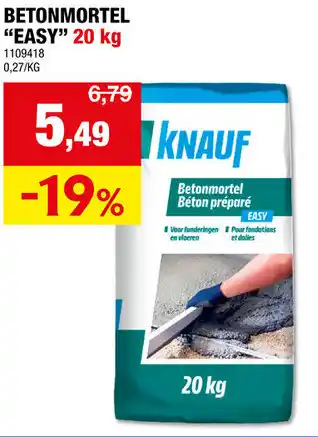 Hubo Knauf betonmortel easy aanbieding
