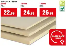 Hubo MDF aanbieding