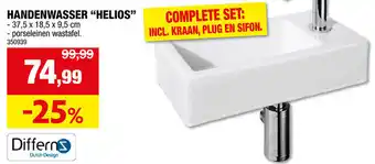 Hubo Differns handenwasser helios aanbieding