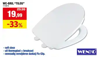 Hubo Wenko WC-BRIL Tilos aanbieding