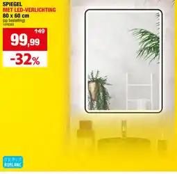 Hubo Aurlane spiegel met led-verlichting aanbieding