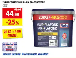 Hubo Hubo witte muur- en plafondverf aanbieding