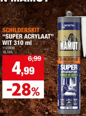 Hubo Bostk schilderskit super acrylaat wit aanbieding