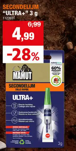 Hubo Mamut secondelijm ultra+ aanbieding