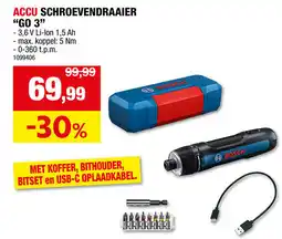 Hubo Bosch accu schroevendraaier Go 3 aanbieding