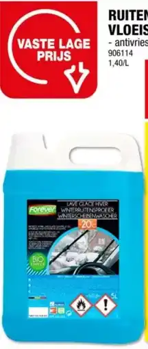 Hubo Forever ruitensproeiervloeistof bio ethanol -20°C 5l aanbieding