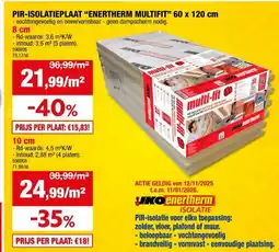 Hubo Iko Enertherm Multi-Fit isolatieplaat 120x60x10 cm R4,5 2,88m² aanbieding