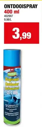 Hubo Forever ontdooispray 400ml aanbieding