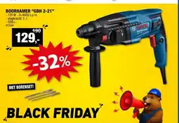 Hubo Bosch Professional GBH 2-21 boorhamer 720W aanbieding