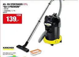 Hubo Karcher AD4 Premium as- en stofzuiger 600W 17l aanbieding