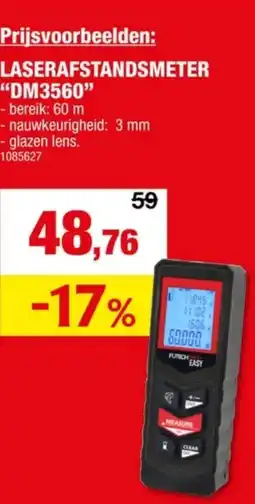 Hubo Futech Easy DM3560 laserafstandsmeter 60m aanbieding