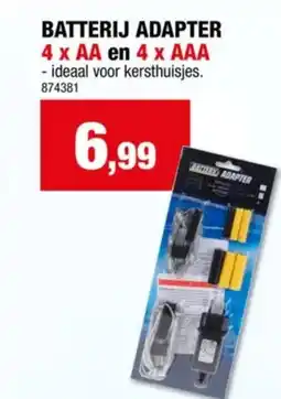 Hubo Batterij adapter 4 AA/AAA aanbieding