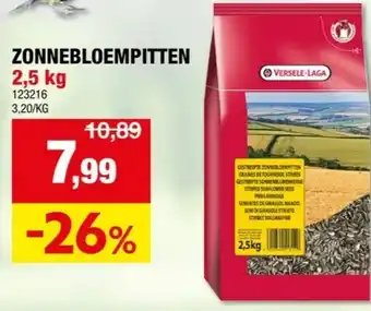 Hubo Versele Gestreepte zonnebloempitten 2,5kg aanbieding