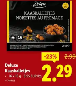 Lidl Deluxe Kaasballetjes aanbieding