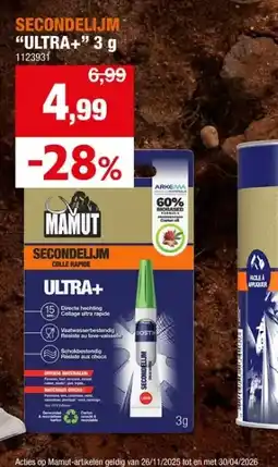 Hubo SECONDELIJM ULTRA+ 3g aanbieding