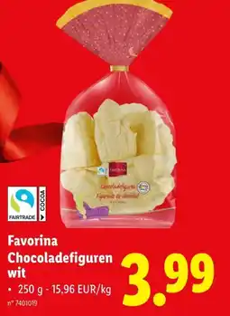 Lidl Favorina Chocoladefiguren wit aanbieding