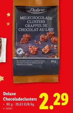 Lidl Deluxe Chocoladeclusters aanbieding