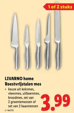 Lidl LIVARNO home Roestvrijstalen mes aanbieding