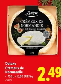 Lidl Deluxe Crémeux de Normandie aanbieding