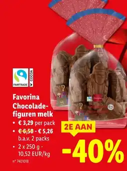 Lidl Favorina Chocolade- figuren melk aanbieding