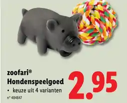 Lidl zoofari Hondenspeelgoed aanbieding