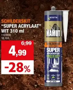 Hubo SCHILDERSKIT SUPER ACRYLAAT WIT 310 ml aanbieding