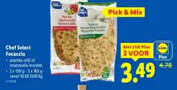 Lidl Chef Select Focaccia aanbieding