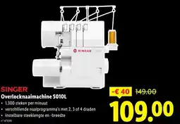 Lidl SINGER Overlocknaaimachine S010L aanbieding