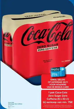 Carrefour Coca-Cola Zero Sugar Zero Ca eine aanbieding