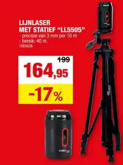 Hubo Futech Easy LL5505 lijnlaser + statief aanbieding