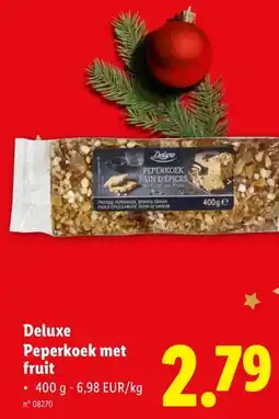 Lidl Deluxe Peperkoek met fruit aanbieding