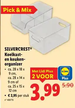 Lidl SILVERCREST Koelkast- en keuken- organizer aanbieding