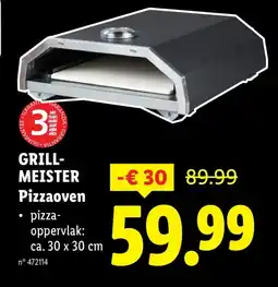 Lidl GRILL- MEISTER Pizzaoven ⚫ pizza- oppervlak: ca. 30 x 30 cm aanbieding