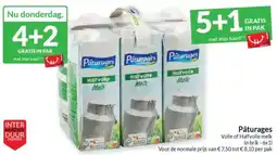 Intermarché Pâturages Volle of Halfvolle melk aanbieding