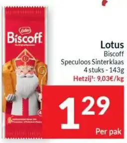 Intermarché Lotus Biscoff Speculoos Sinterklaas aanbieding