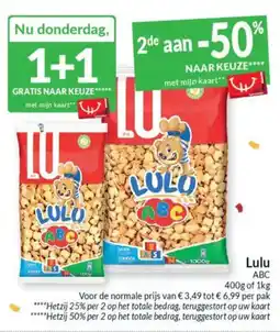 Intermarché Lulu ABC aanbieding