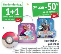 Intermarché Kerstballen of Zak snoep aanbieding