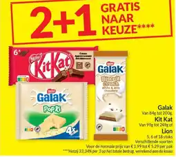 Intermarché Galak, Kit Kat of Lion aanbieding