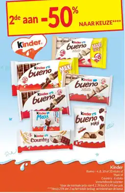 Intermarché Kinder bueno of maxi of Country aanbieding