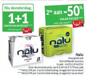 Intermarché Nalu Energiedrank aanbieding