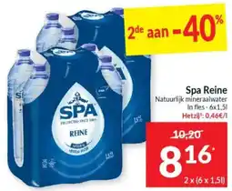 Intermarché Spa Reine Natuurlijk mineraalwater aanbieding