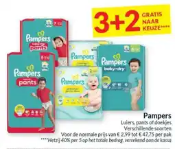Intermarché Pampers Luiers, pants of doekjes aanbieding
