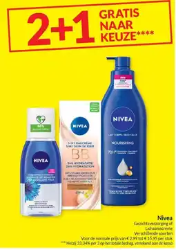 Intermarché Nivea Gezichtsverzorging of Lichaamscrème aanbieding