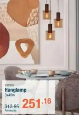 Cevo Lucide Hanglamp 3x40w aanbieding